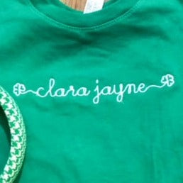 Shamrock Name Tee - with Ruffles