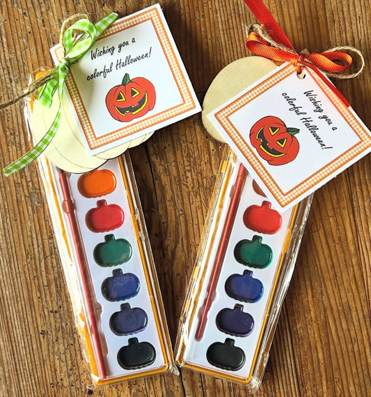 Halloween Paint Kit Tags