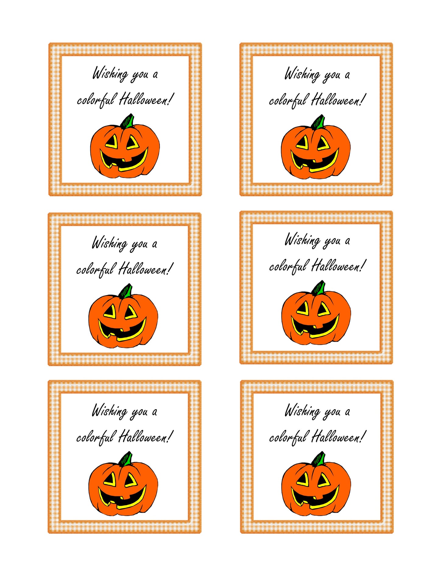 Printable Halloween Paint Kit Tags