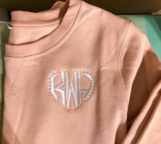 Heart Monogram Shirts - Adult