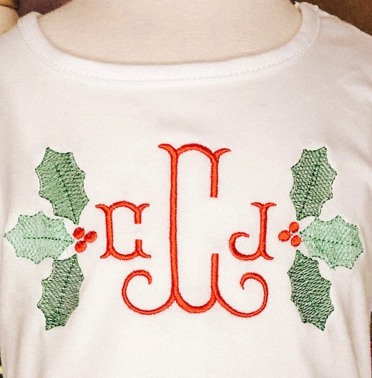 Holly Monogram Dress or Long-sleeve Shirt